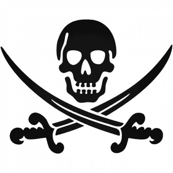 Pirate Skull Swords Crossed...
