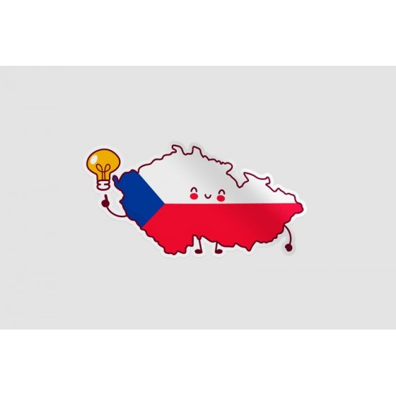 Czech Republic Map Flag...