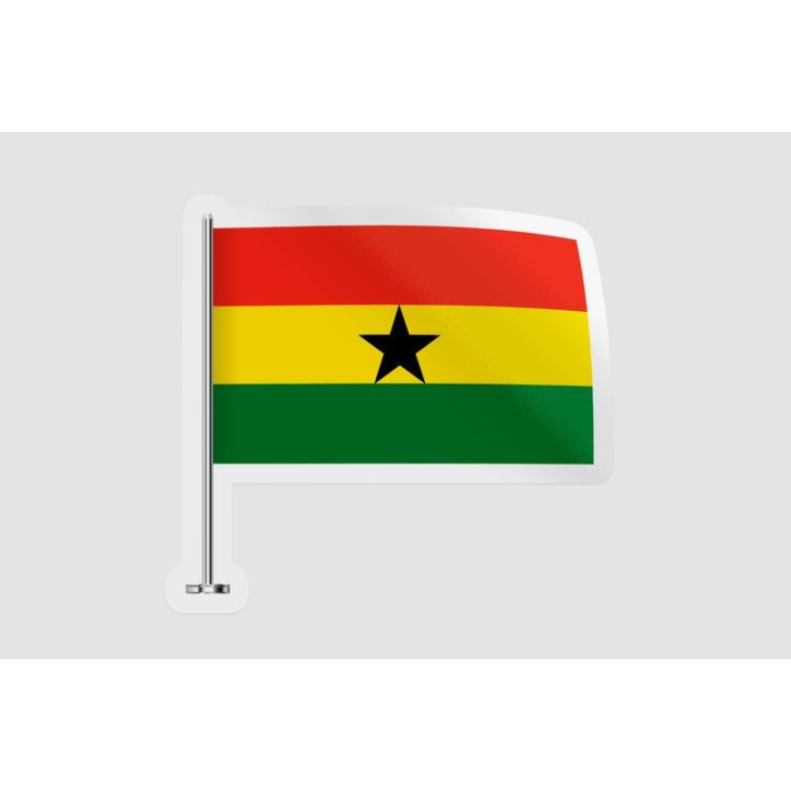 Ghana Flag Style 4 - DecalsHouse