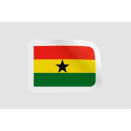 Ghana Flag Style 5 - DecalsHouse