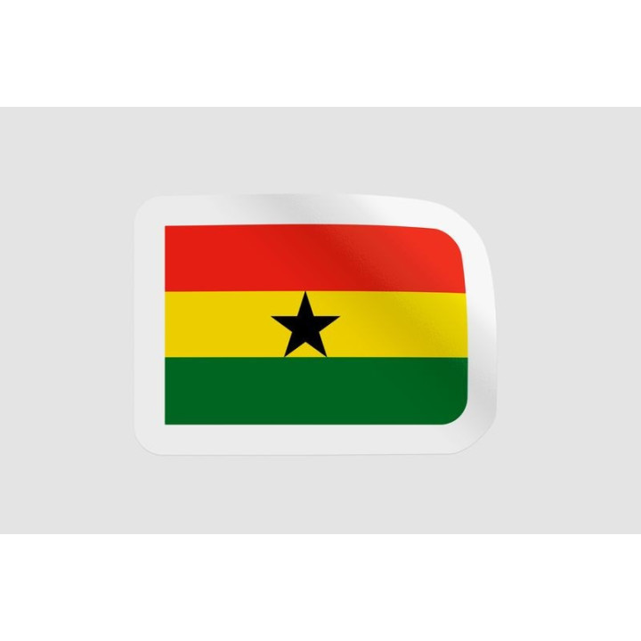 Ghana Flag Style 5 - DecalsHouse