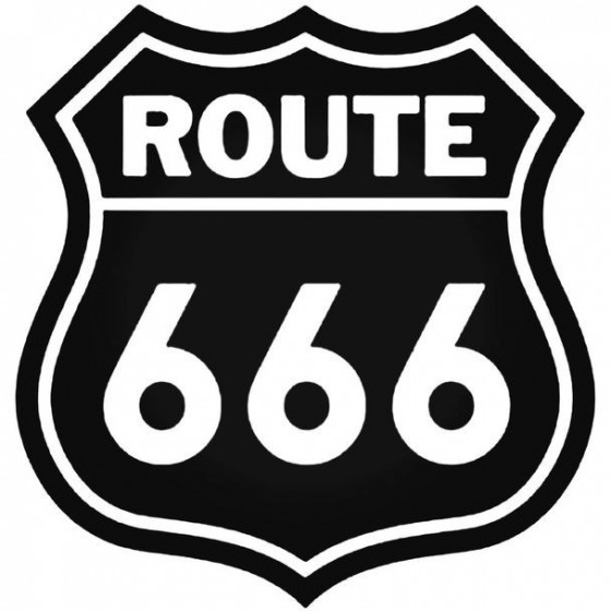 Route 666 Vinyl Decal