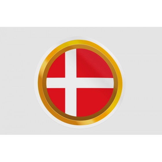 Denmark Flag Badge Style 10...