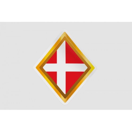 Denmark Flag Badge Style 11...