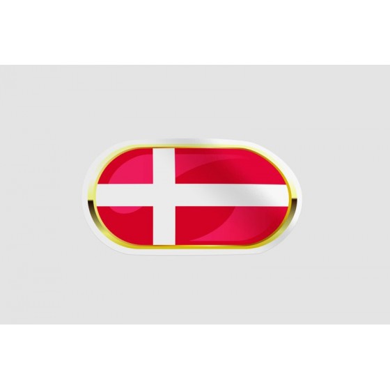 Denmark Flag Badge Style 12...