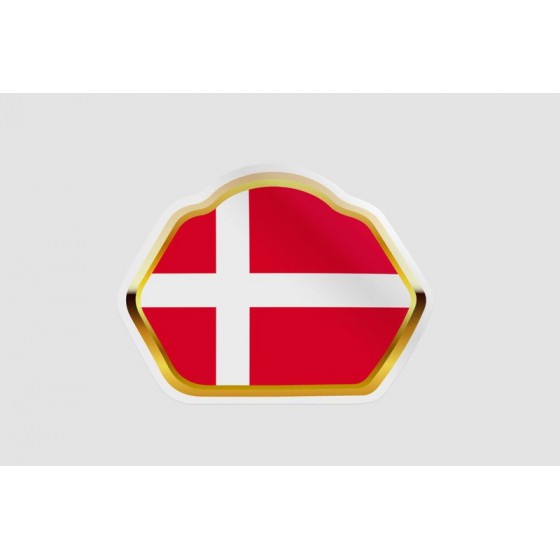 Denmark Flag Badge Style 15...