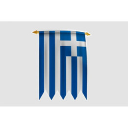 Greece Flag Pennant Style 2 - DecalsHouse