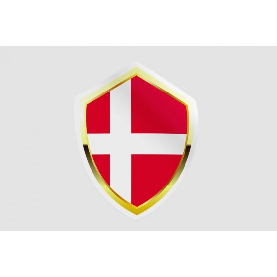 Denmark Flag Badge Style 18...