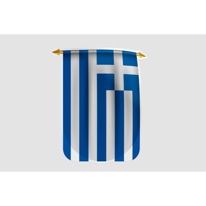 Greece Flag Pennant Style 5 - DecalsHouse