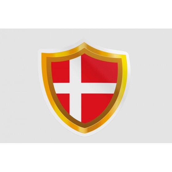 Denmark Flag Badge Style 3...