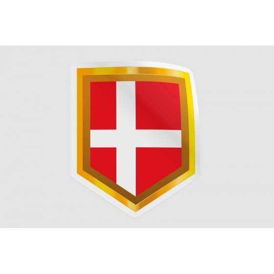 Denmark Flag Badge Style 4...