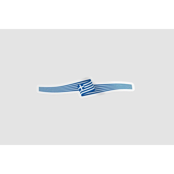 Greece Flag Ribbon Style 3 - DecalsHouse
