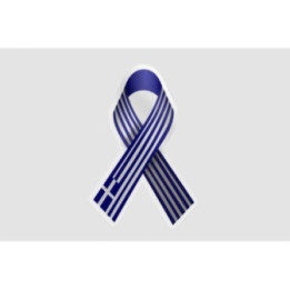 Greece Flag Ribbon - DecalsHouse
