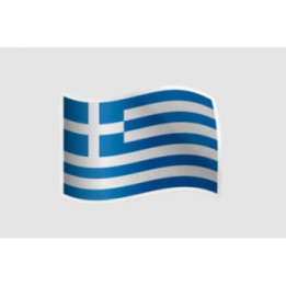 Greece Flag Waving - DecalsHouse