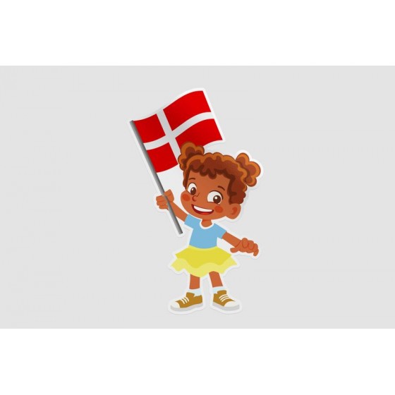 Denmark Flag Hands Style 3...