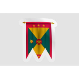 Grenada Flag Pennant Style 9 - DecalsHouse