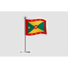 Grenada Flag Pole - DecalsHouse