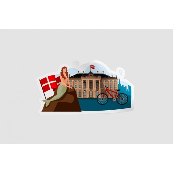 Denmark Landmark Sticker