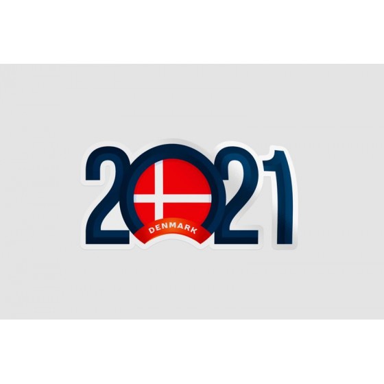 Denmark New Year Sticker