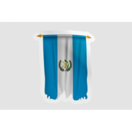 Guatemala Flag Pennant Style 2 - DecalsHouse