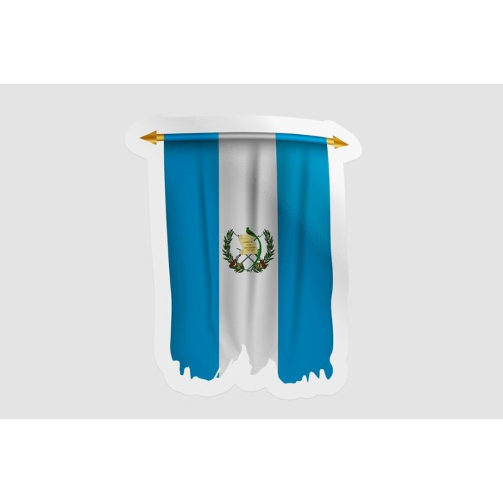 Guatemala Flag Pennant Style 2 - DecalsHouse