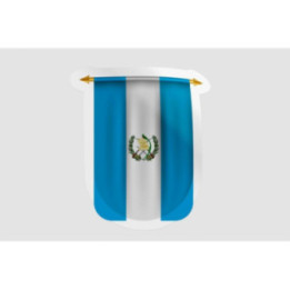 Guatemala Flag Pennant Style 4 - DecalsHouse