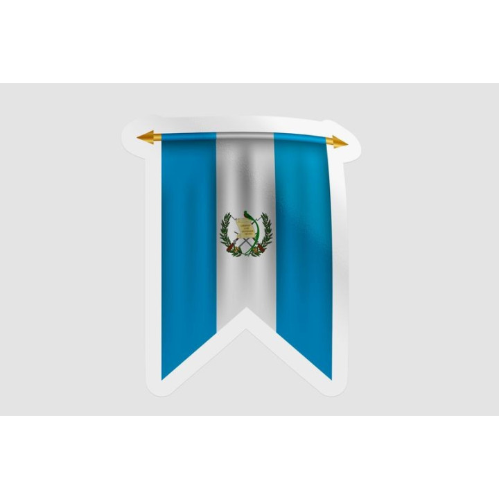 Guatemala Flag Pennant Style 7 - DecalsHouse