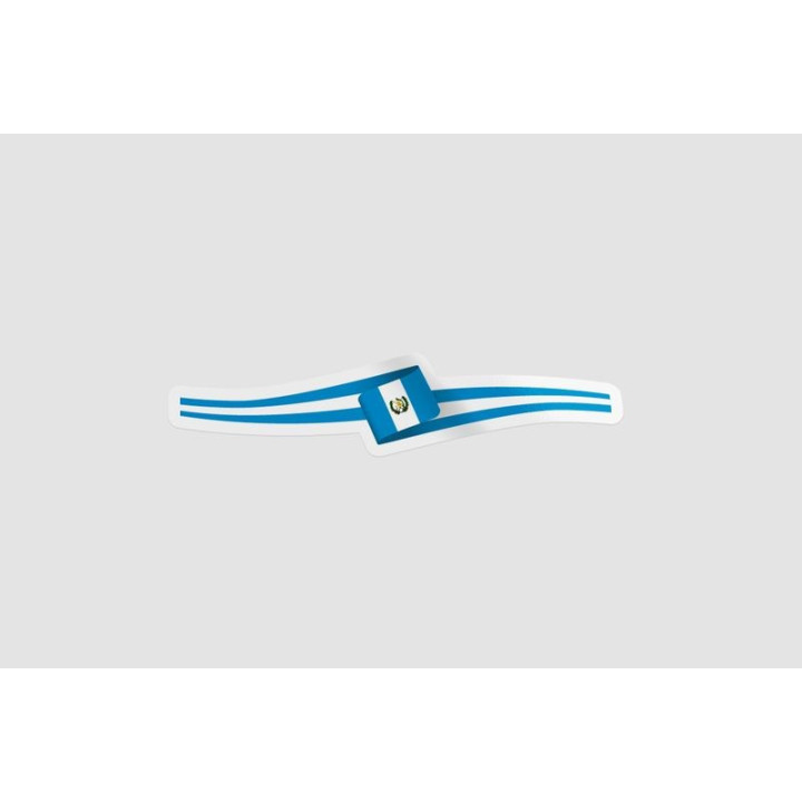 Guatemala Flag Ribbon Style 2 - DecalsHouse