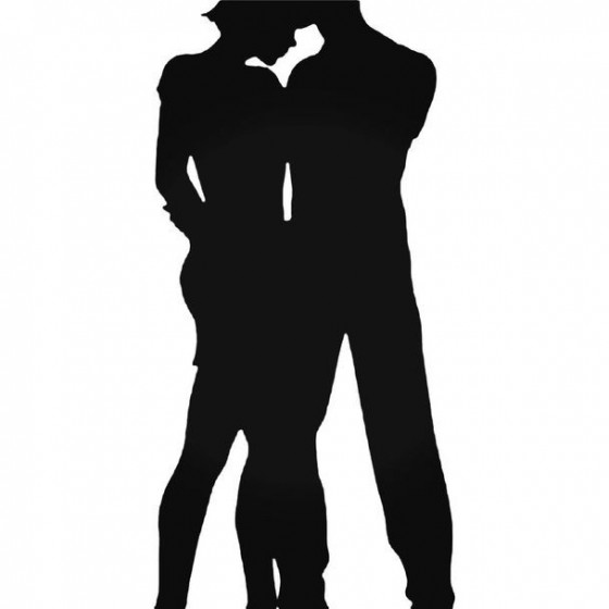 Two Lovers Decal Sticker