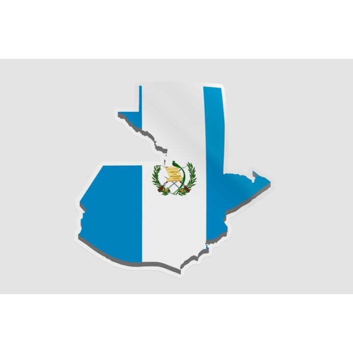 Guatemala Map Flag - DecalsHouse