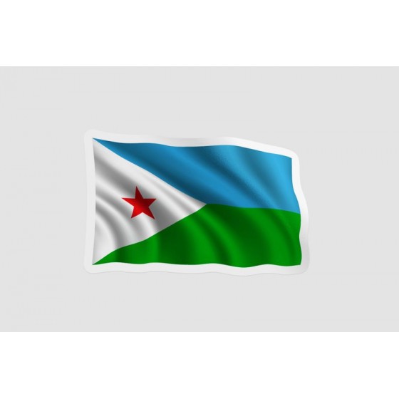 Djibouti Flag Waving Style...