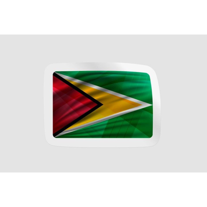 Guyana National Flag Style 2 - DecalsHouse