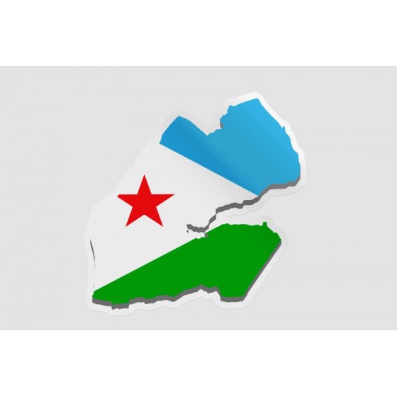 Djibouti Map Sticker