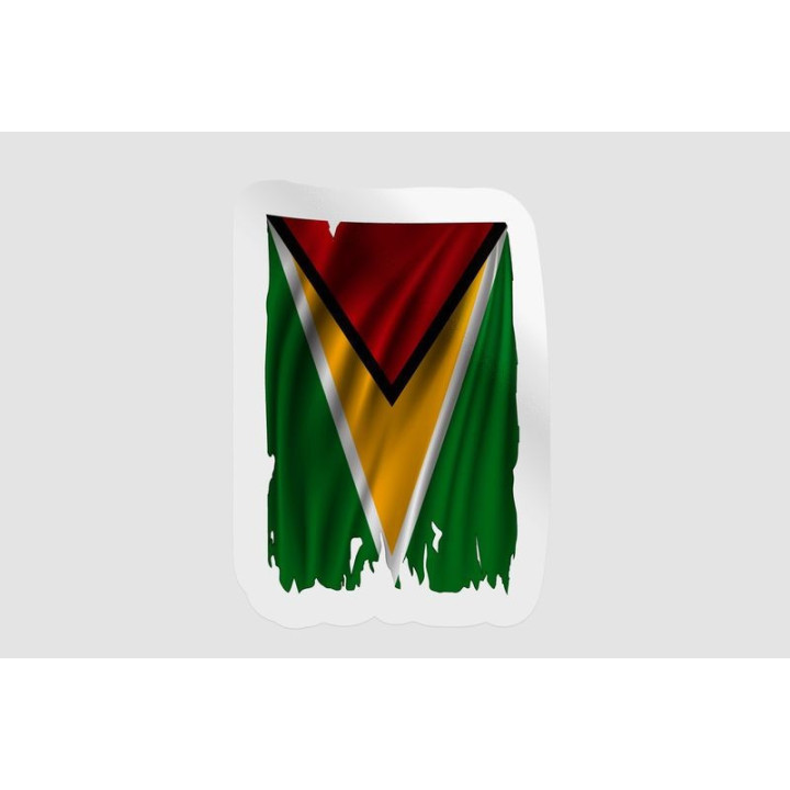 Guyana National Flag Style 6 - DecalsHouse