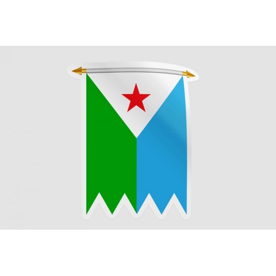 Djibouti Pennant Flag Style...