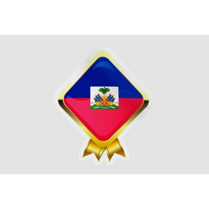 Haiti Flag Badge - DecalsHouse