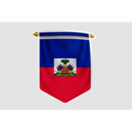 Haiti Flag Pennant - DecalsHouse