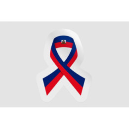 Haiti Flag Ribbon - DecalsHouse