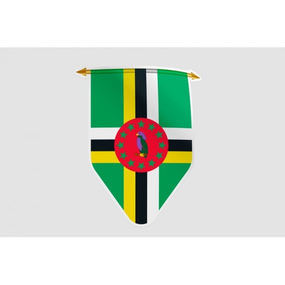 Dominica Flag Pennant Style...