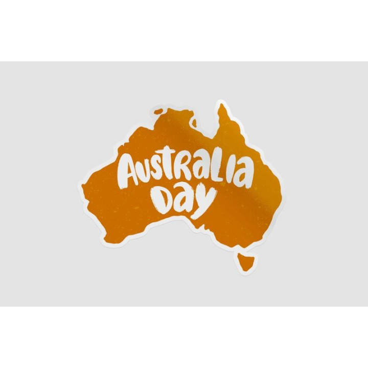Hand Drawn Australia Day Sticker - DecalsHouse
