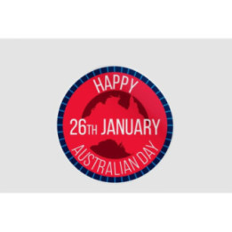 Happy Australia Badge Style 12 Sticker - DecalsHouse