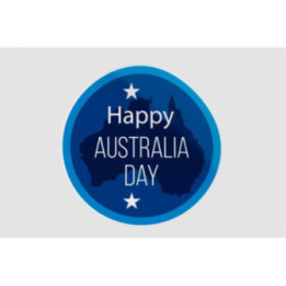 Happy Australia Badge Style 9 Sticker - DecalsHouse