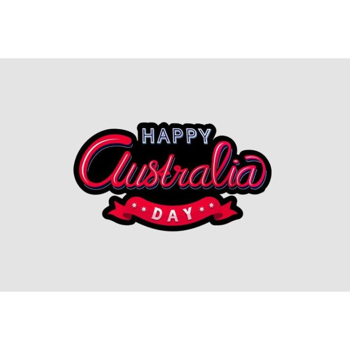 Happy Australia Day Sticker - DecalsHouse
