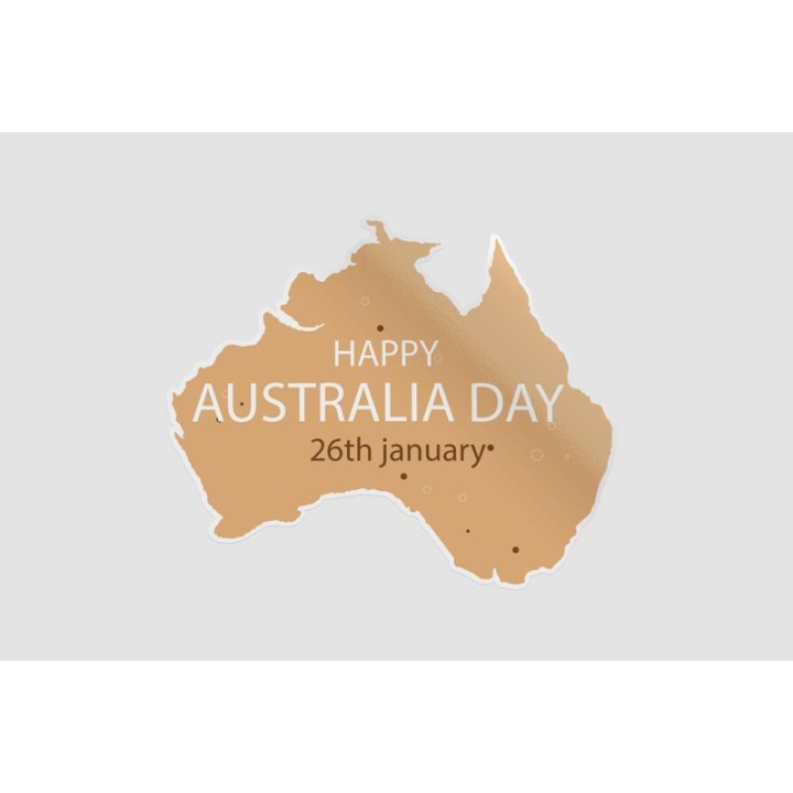 Happy Australia Day Style 10 Sticker - DecalsHouse