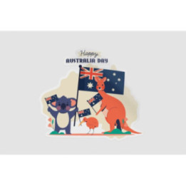 Happy Australia Day Style 103 Sticker - DecalsHouse