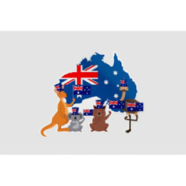 Happy Australia Day Style 106 Sticker - DecalsHouse