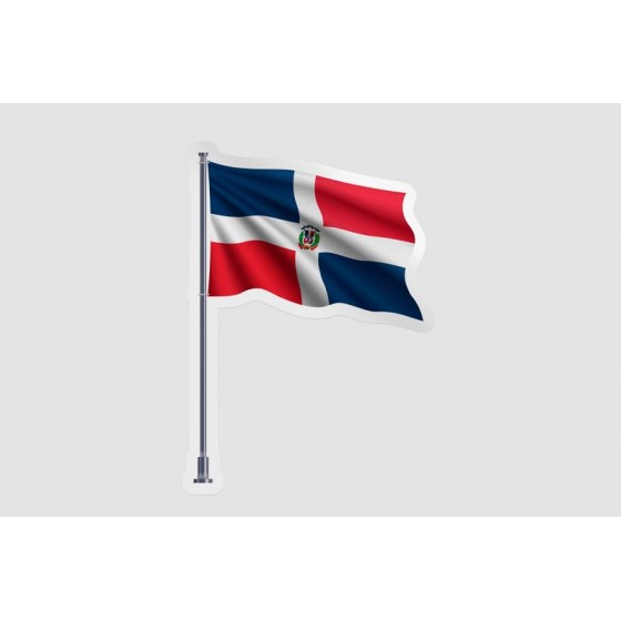 Dominican Flag Pole Style 2
