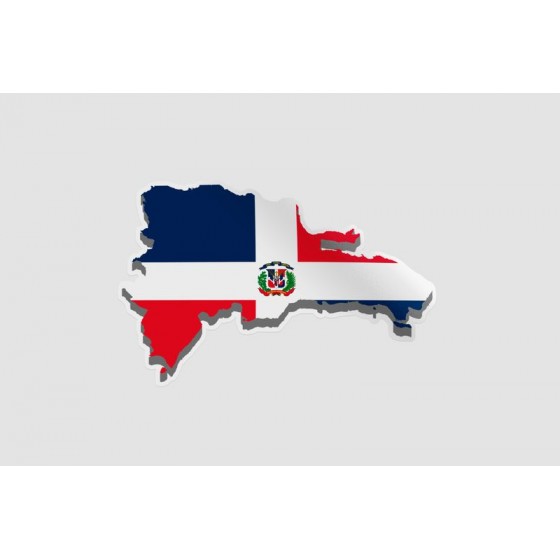 Dominican Map Flag