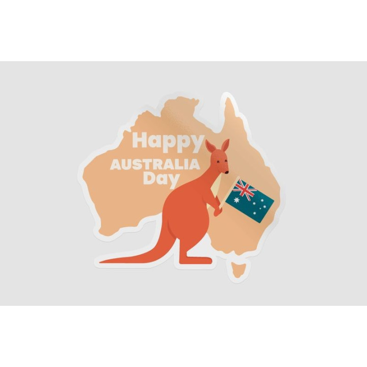 Happy Australia Day Style 128 Sticker - DecalsHouse