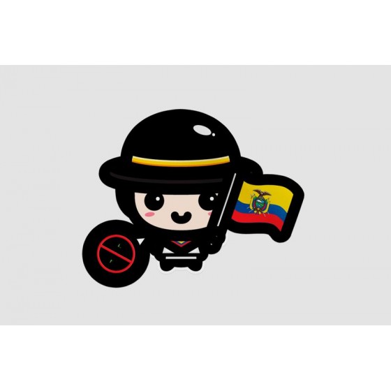Ecuador Boy Flag Virus